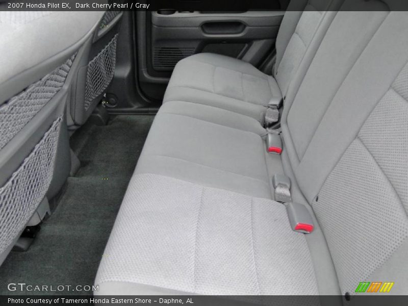 Dark Cherry Pearl / Gray 2007 Honda Pilot EX