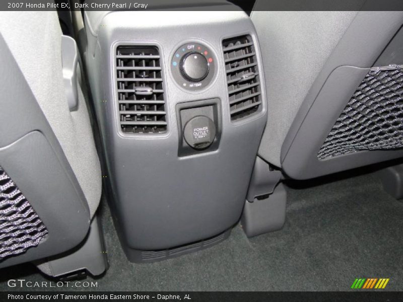 Dark Cherry Pearl / Gray 2007 Honda Pilot EX
