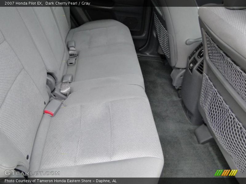 Dark Cherry Pearl / Gray 2007 Honda Pilot EX