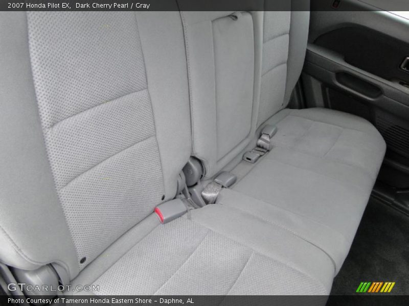 Dark Cherry Pearl / Gray 2007 Honda Pilot EX