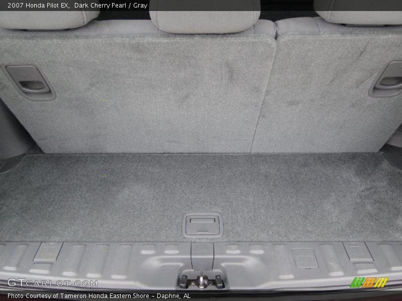 Dark Cherry Pearl / Gray 2007 Honda Pilot EX
