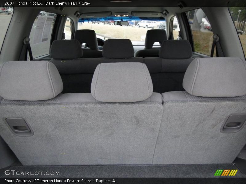 Dark Cherry Pearl / Gray 2007 Honda Pilot EX
