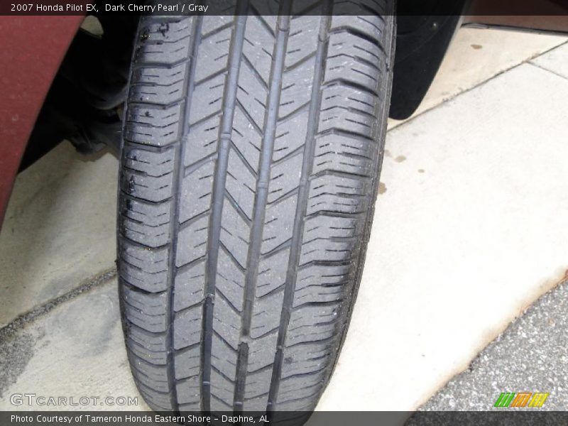 Dark Cherry Pearl / Gray 2007 Honda Pilot EX