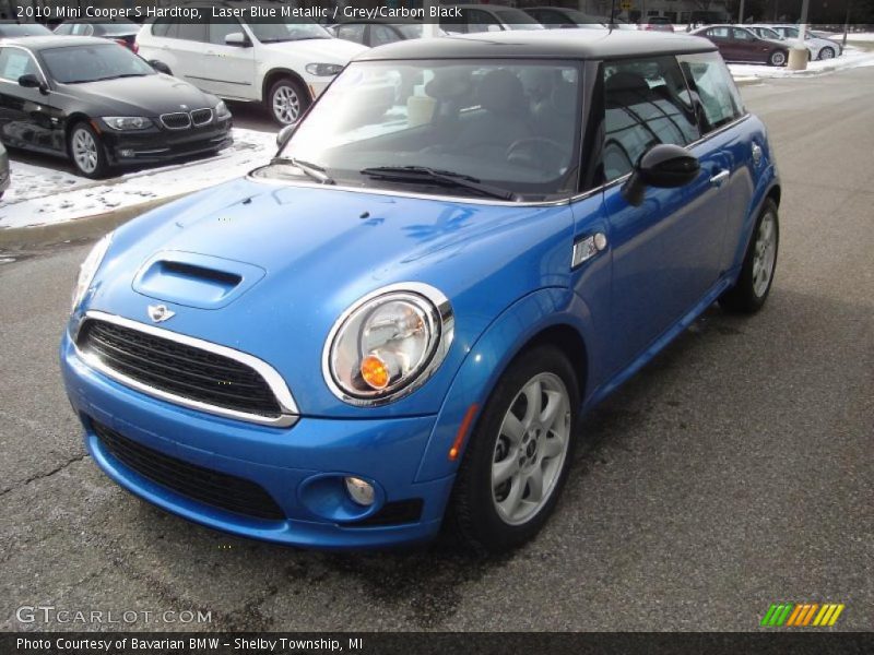 Laser Blue Metallic / Grey/Carbon Black 2010 Mini Cooper S Hardtop