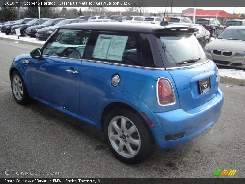 Laser Blue Metallic / Grey/Carbon Black 2010 Mini Cooper S Hardtop