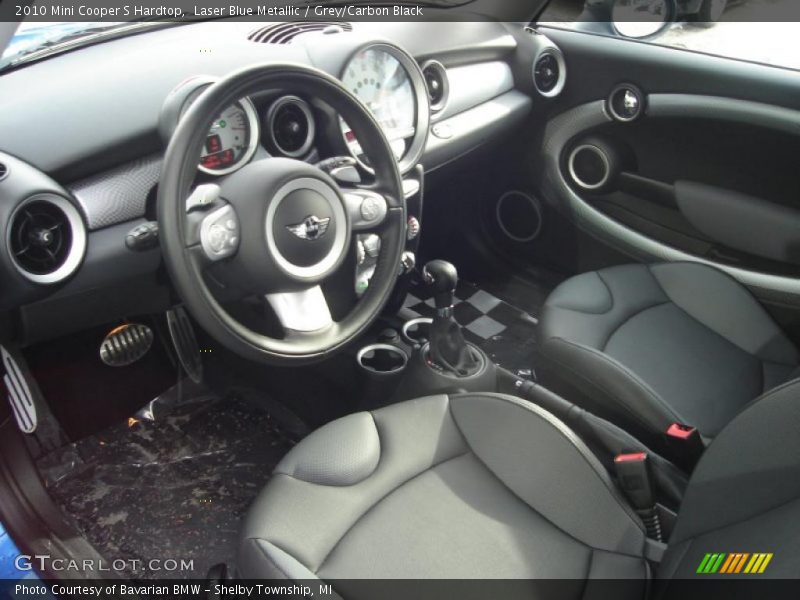 Laser Blue Metallic / Grey/Carbon Black 2010 Mini Cooper S Hardtop