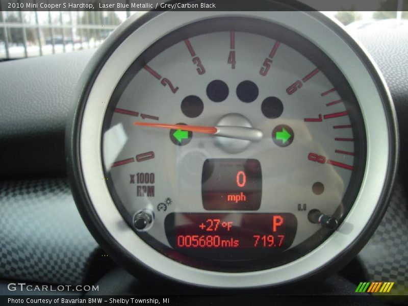 Laser Blue Metallic / Grey/Carbon Black 2010 Mini Cooper S Hardtop
