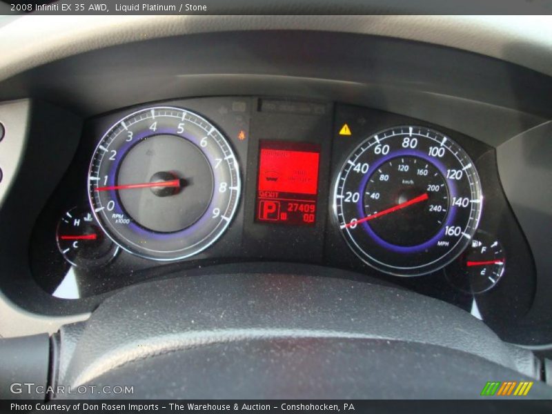 Liquid Platinum / Stone 2008 Infiniti EX 35 AWD