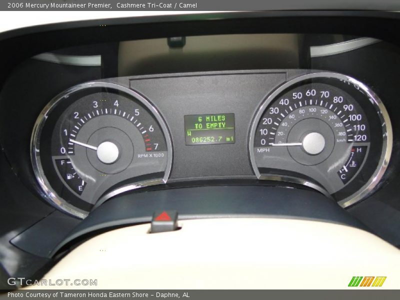  2006 Mountaineer Premier Premier Gauges