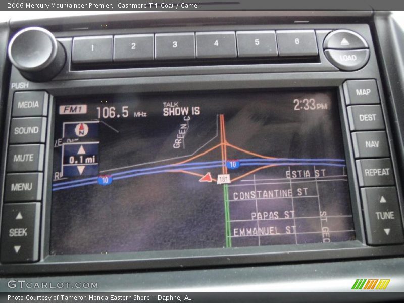 Navigation of 2006 Mountaineer Premier