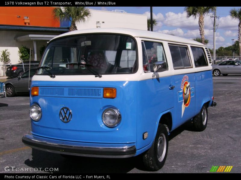 White/Blue / White/Blue 1978 Volkswagen Bus T2 Transporter