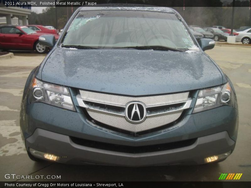 Polished Metal Metallic / Taupe 2011 Acura MDX