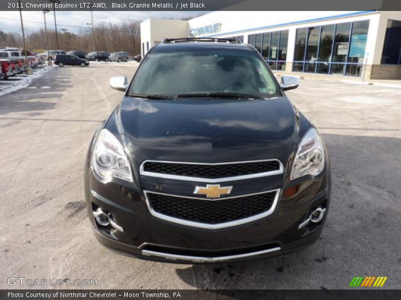 Black Granite Metallic / Jet Black 2011 Chevrolet Equinox LTZ AWD