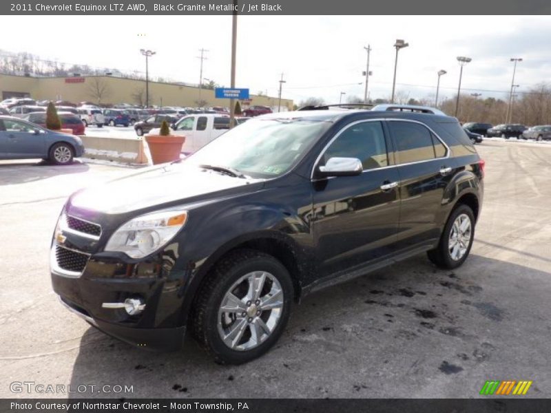 Black Granite Metallic / Jet Black 2011 Chevrolet Equinox LTZ AWD
