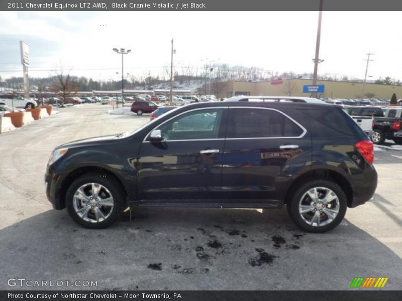 Black Granite Metallic / Jet Black 2011 Chevrolet Equinox LTZ AWD