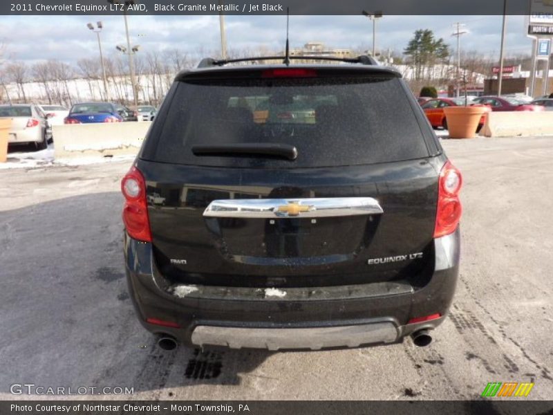 Black Granite Metallic / Jet Black 2011 Chevrolet Equinox LTZ AWD