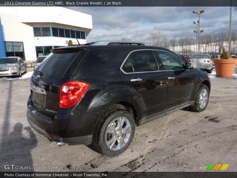Black Granite Metallic / Jet Black 2011 Chevrolet Equinox LTZ AWD