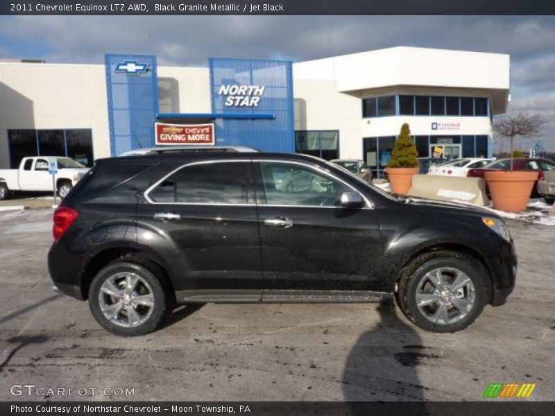 Black Granite Metallic / Jet Black 2011 Chevrolet Equinox LTZ AWD
