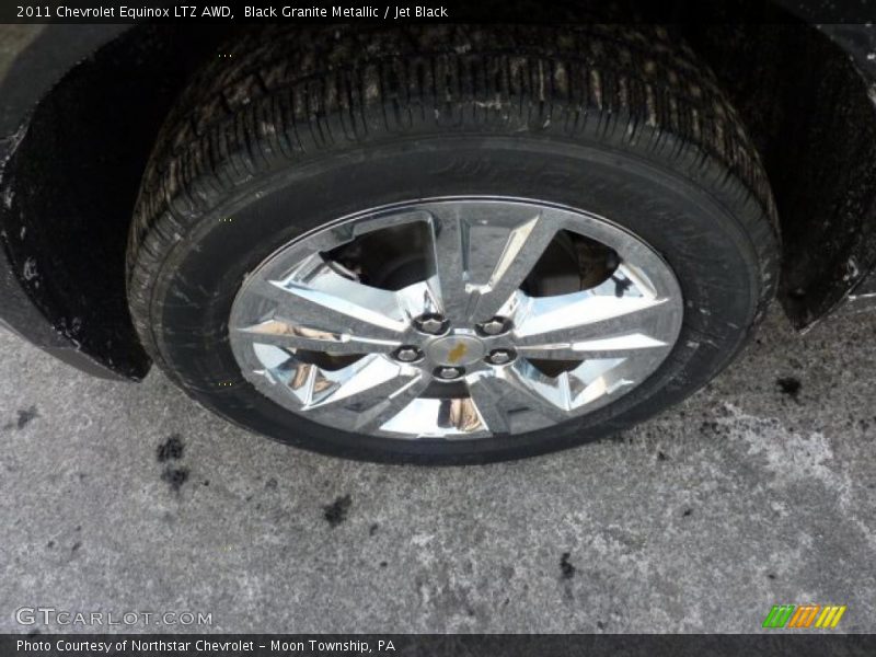 Black Granite Metallic / Jet Black 2011 Chevrolet Equinox LTZ AWD