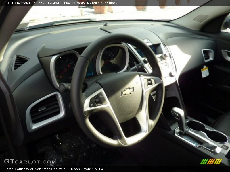 Black Granite Metallic / Jet Black 2011 Chevrolet Equinox LTZ AWD