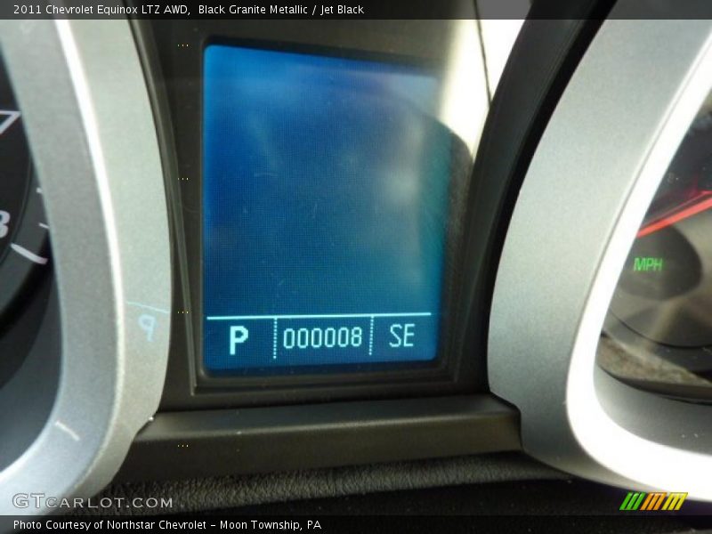 Black Granite Metallic / Jet Black 2011 Chevrolet Equinox LTZ AWD