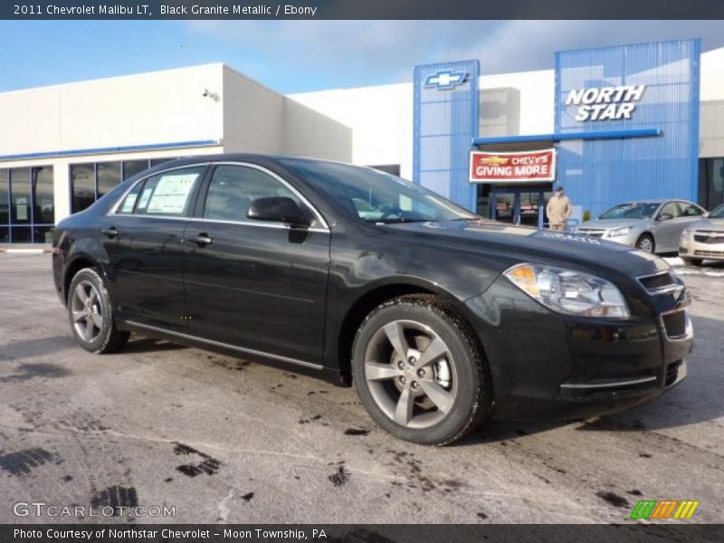 Black Granite Metallic / Ebony 2011 Chevrolet Malibu LT