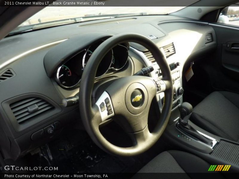 Black Granite Metallic / Ebony 2011 Chevrolet Malibu LT