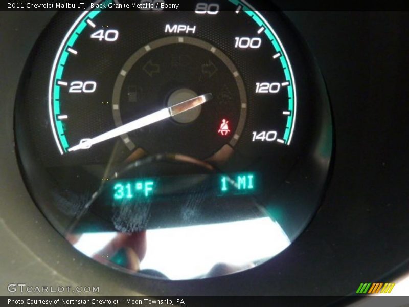 Black Granite Metallic / Ebony 2011 Chevrolet Malibu LT