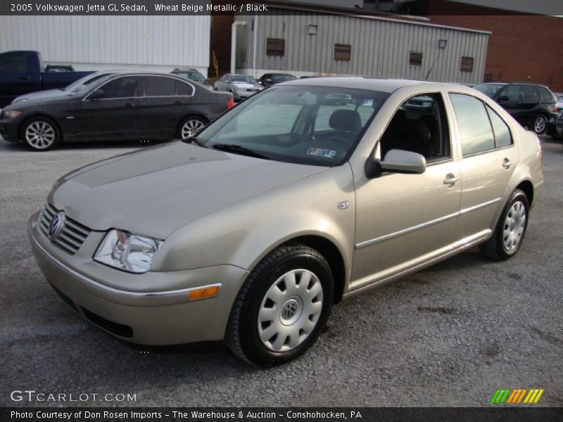 Wheat Beige Metallic / Black 2005 Volkswagen Jetta GL Sedan