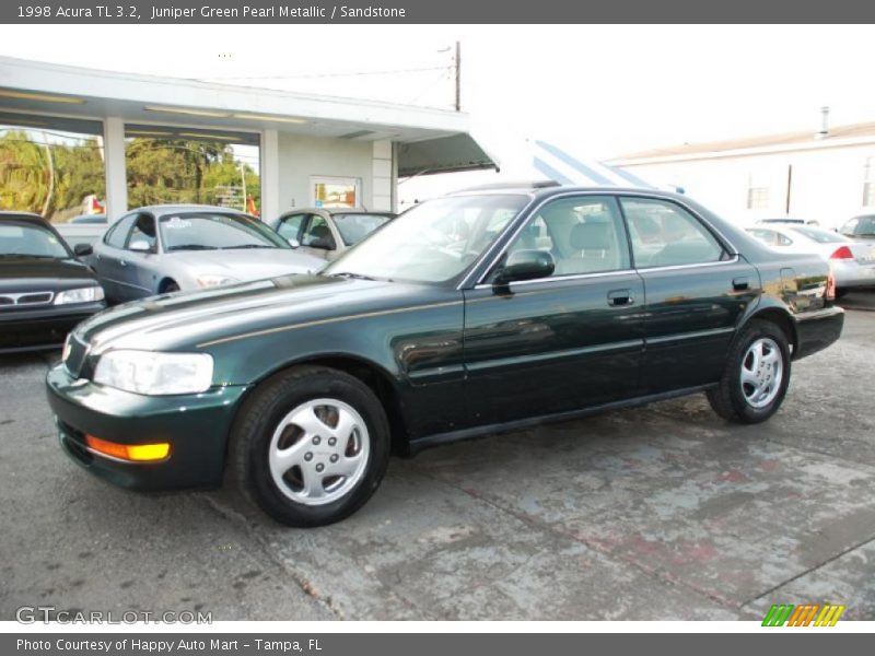 Juniper Green Pearl Metallic / Sandstone 1998 Acura TL 3.2