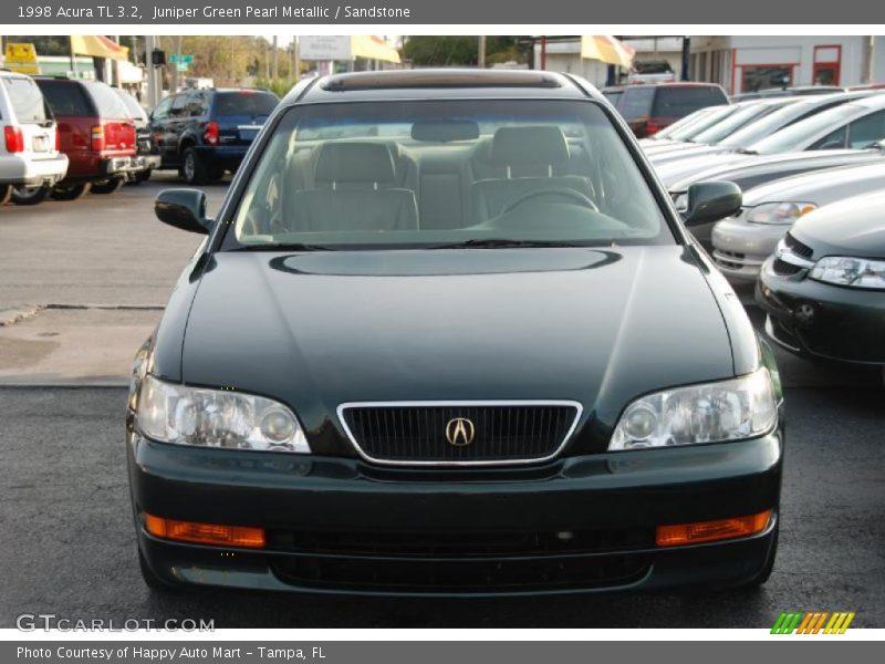 Juniper Green Pearl Metallic / Sandstone 1998 Acura TL 3.2