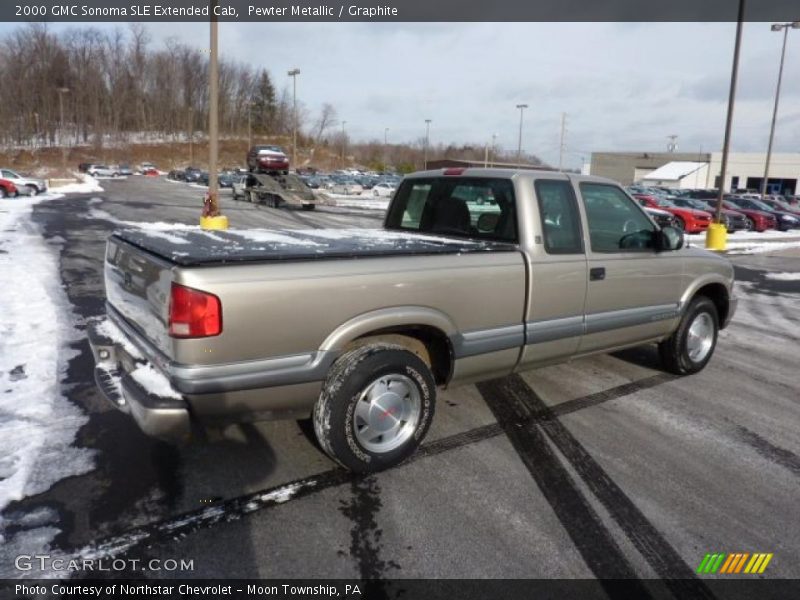Pewter Metallic / Graphite 2000 GMC Sonoma SLE Extended Cab
