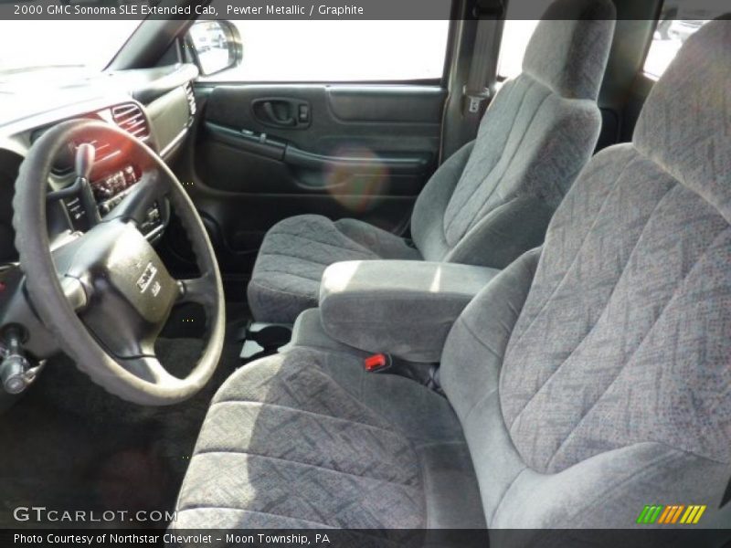 Pewter Metallic / Graphite 2000 GMC Sonoma SLE Extended Cab