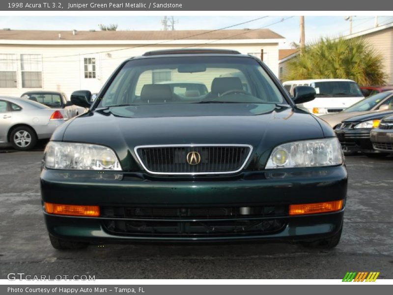 Juniper Green Pearl Metallic / Sandstone 1998 Acura TL 3.2