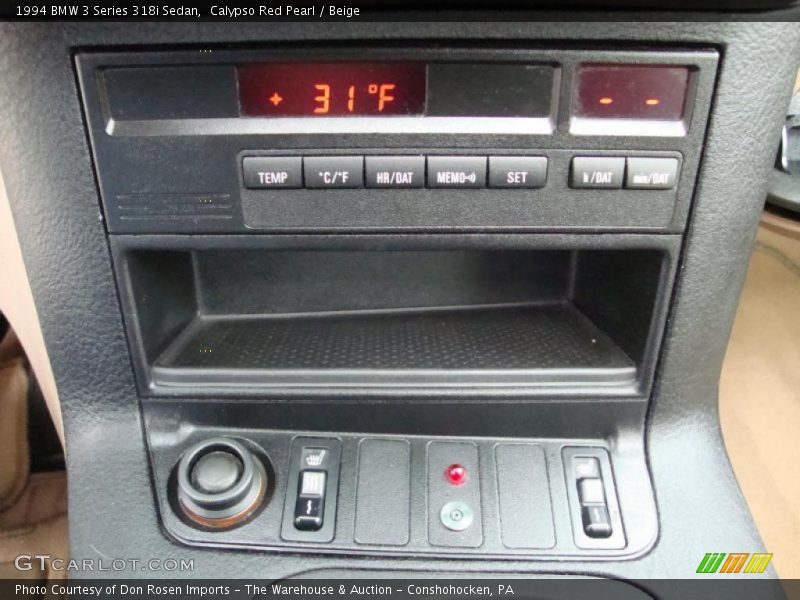 Controls of 1994 3 Series 318i Sedan