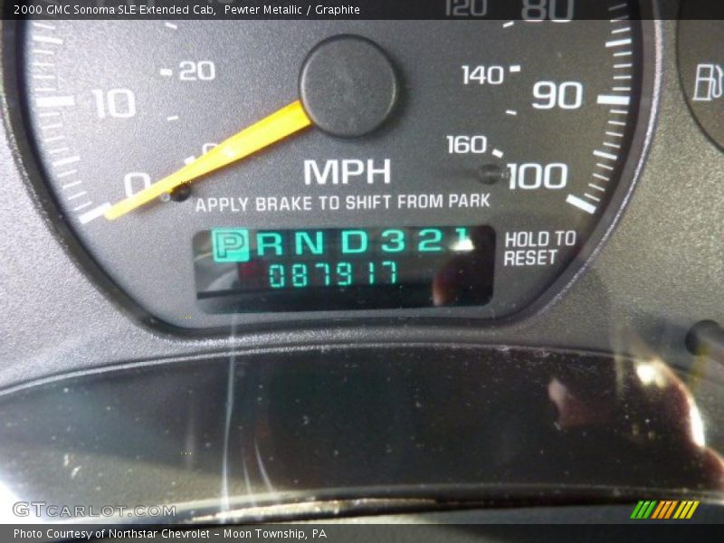 Pewter Metallic / Graphite 2000 GMC Sonoma SLE Extended Cab