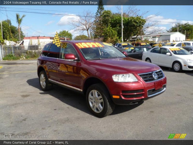 Colorado Red Metallic / Pure Beige 2004 Volkswagen Touareg V8