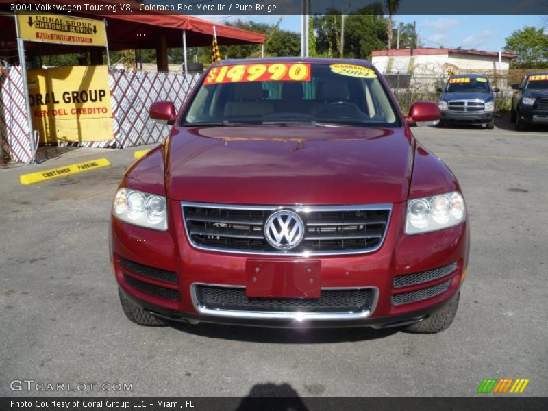 Colorado Red Metallic / Pure Beige 2004 Volkswagen Touareg V8