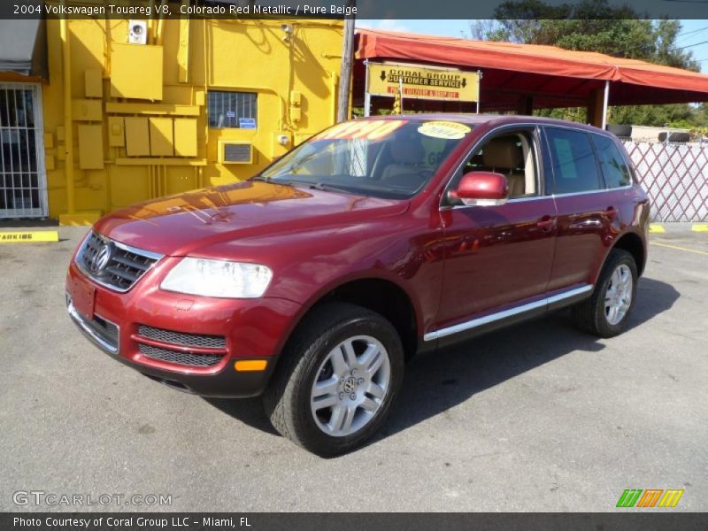 Colorado Red Metallic / Pure Beige 2004 Volkswagen Touareg V8
