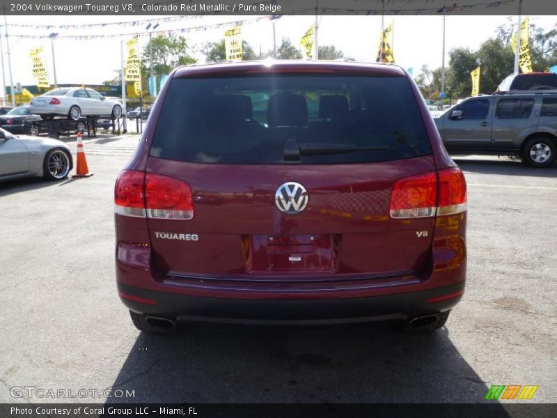 Colorado Red Metallic / Pure Beige 2004 Volkswagen Touareg V8