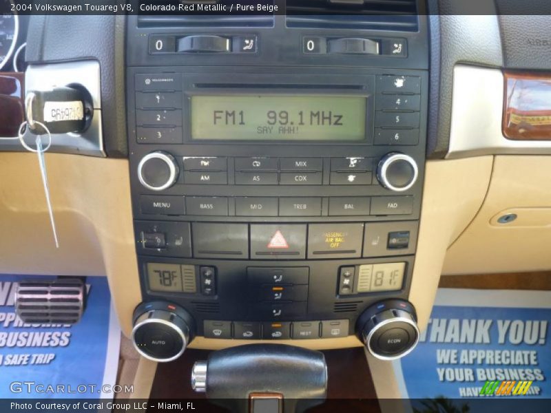 Controls of 2004 Touareg V8