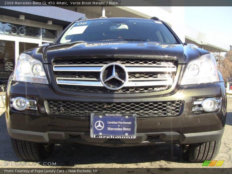 Verde Brook Metallic / Black 2009 Mercedes-Benz GL 450 4Matic