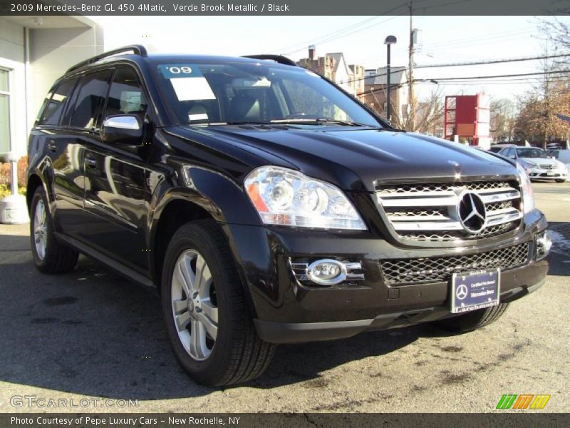 Verde Brook Metallic / Black 2009 Mercedes-Benz GL 450 4Matic