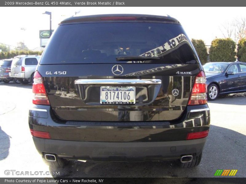Verde Brook Metallic / Black 2009 Mercedes-Benz GL 450 4Matic