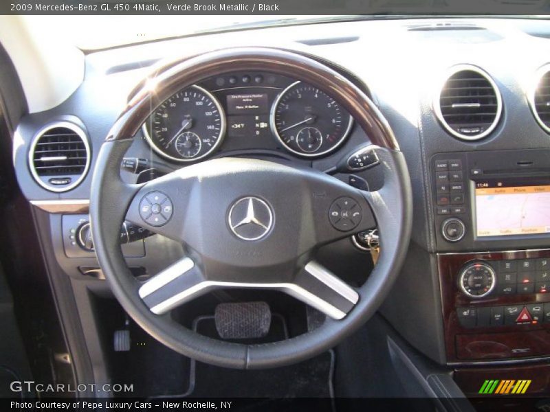 Verde Brook Metallic / Black 2009 Mercedes-Benz GL 450 4Matic