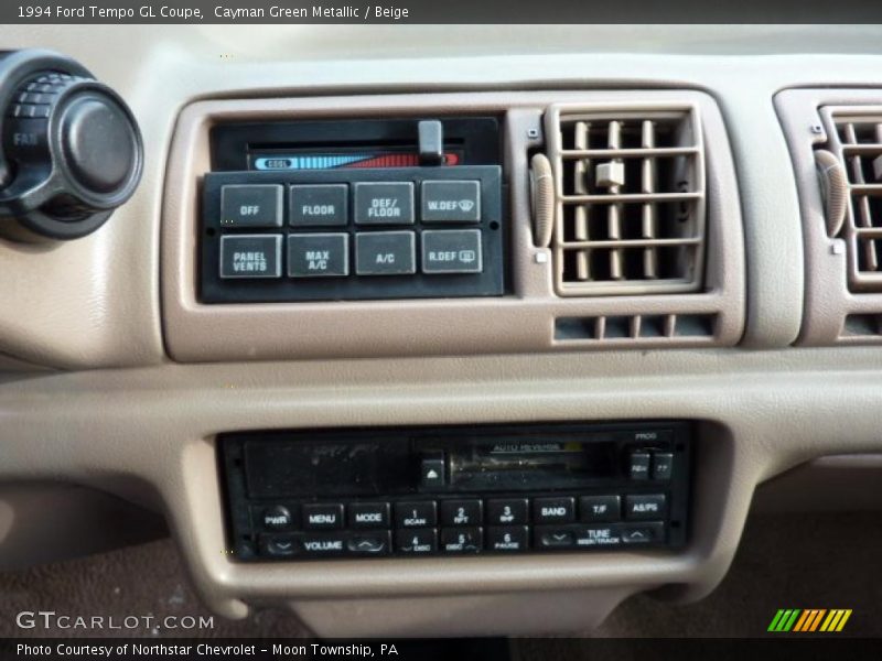 Controls of 1994 Tempo GL Coupe
