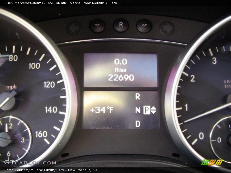 Verde Brook Metallic / Black 2009 Mercedes-Benz GL 450 4Matic