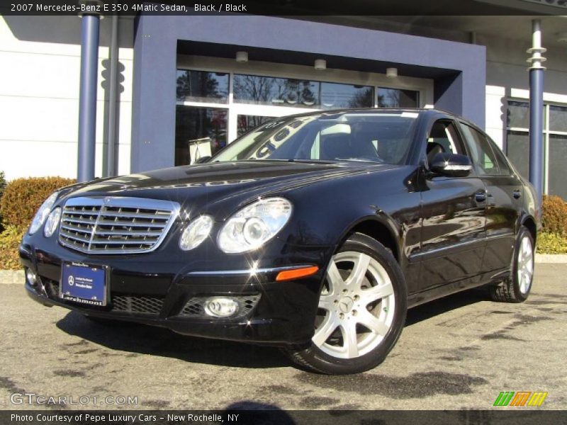 Black / Black 2007 Mercedes-Benz E 350 4Matic Sedan