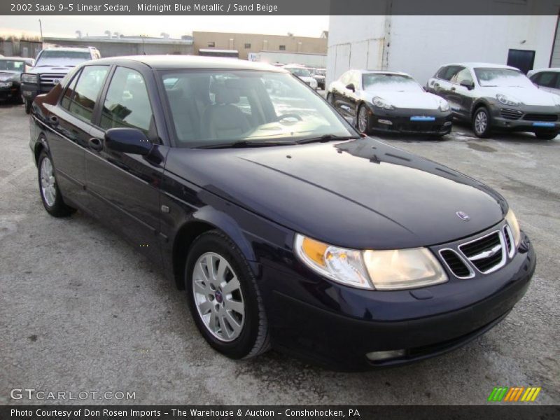 Midnight Blue Metallic / Sand Beige 2002 Saab 9-5 Linear Sedan