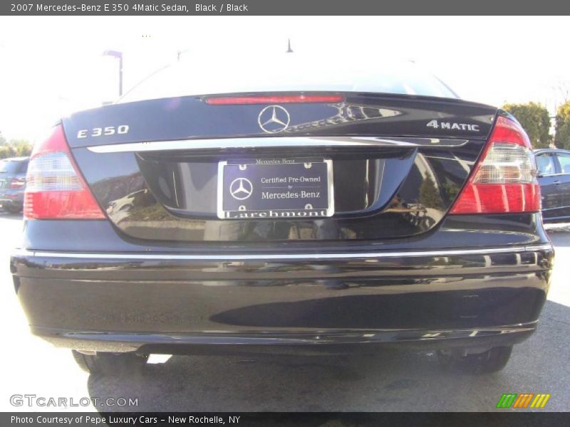 Black / Black 2007 Mercedes-Benz E 350 4Matic Sedan